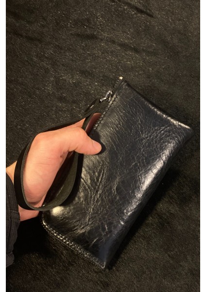 Kadın Cüzdan Uzun Fermuarlı Bilek Askılı Deri El Portföy Telefon Çanta