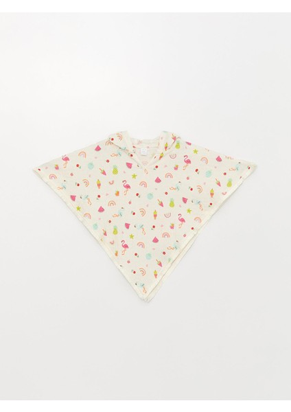 Lcw Baby Kapüşonlu Baskılı Kız Bebek Kimono