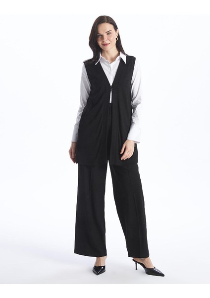 Lcw Grace Kadın V Yaka Düz Yelek modelleri