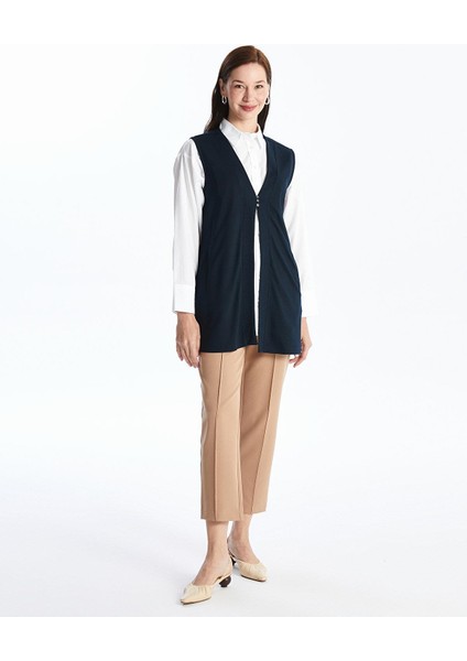 Lcw Grace Kadın V Yaka Düz Yelek fiyatları