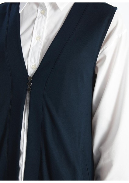 Lcw Grace Kadın V Yaka Düz Yelek fırsatları