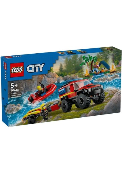 60412 LEGO City 4x4 Kurtarma Botlu Itfaiye Kamyonu 301 Parça +5 Yaş
