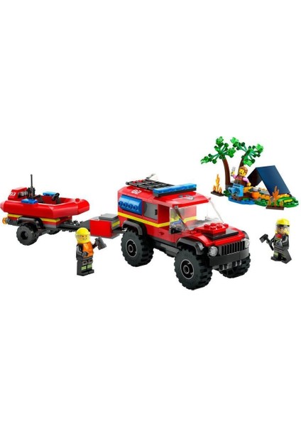 60412 LEGO City 4x4 Kurtarma Botlu Itfaiye Kamyonu 301 Parça +5 Yaş fiyatları