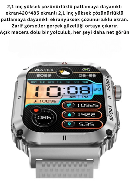 Odd3 2.1 İnç IPS Ekran IP68 Su Geçirmez Konuşma ve Nfc Özellikli Akıllı Saat