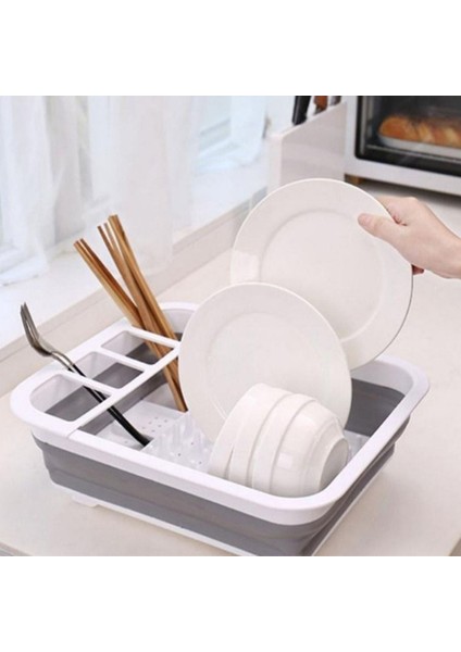 Tezgah Üstü Kaşık Bölmeli Katlanır Bulaşık Kurutmalık modelleri