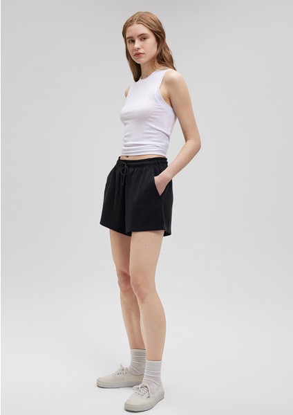 Tencel Tm Karışımlı Siyah ŞORT1410154-900