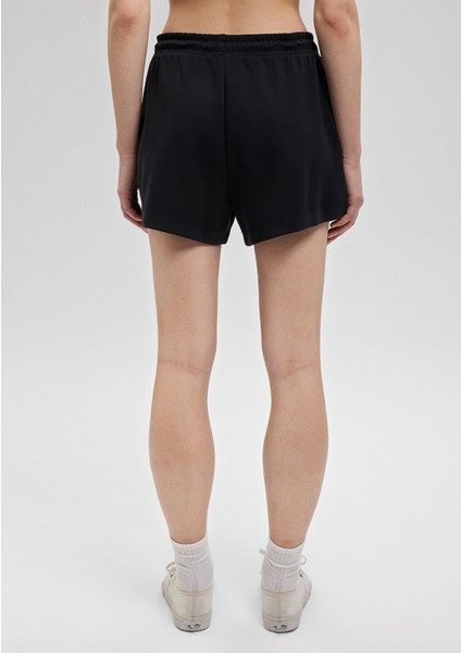 Tencel Tm Karışımlı Siyah ŞORT1410154-900