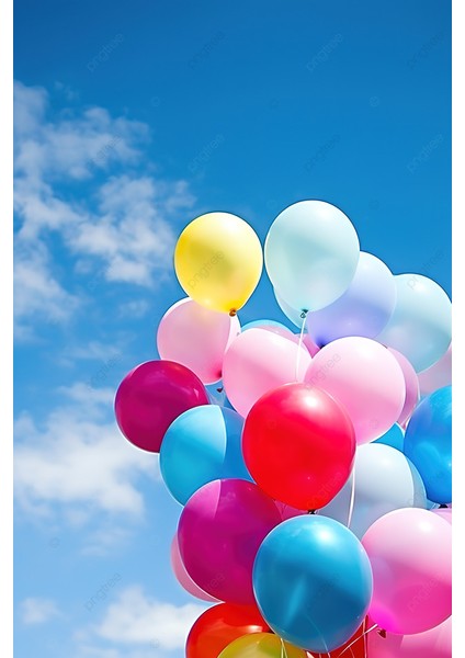 Balon Baskısız Karışık Pastel Renk Balon modelleri