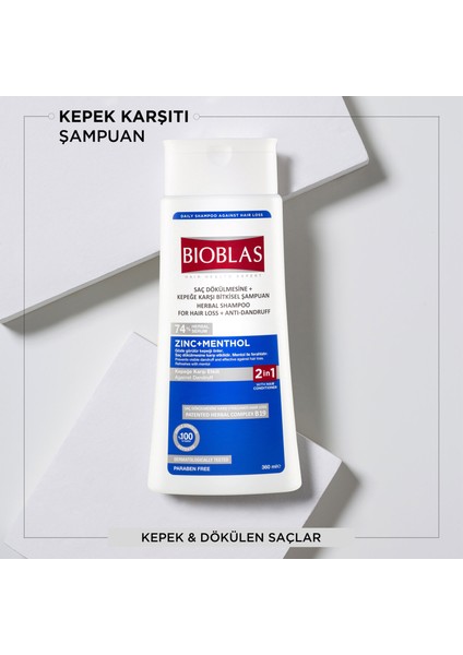 Çinko+Mentol Kepeğe Karşı Etkili Şampuan 360 ml