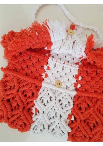 Makrome Çanta Turuncu / Standart fiyatları