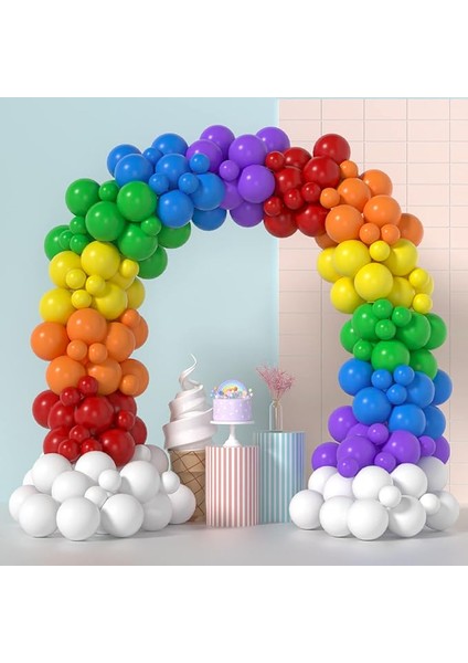 Balon Baskısız Karışık Pastel Renk Balon