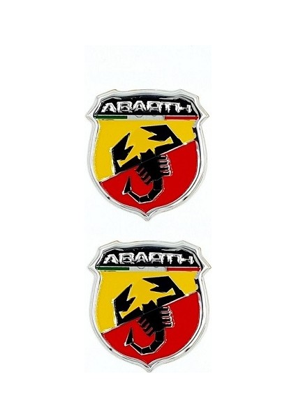 Abarth Arma Alüminyum Pleksi 2 Adet