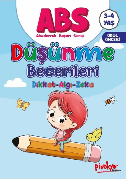 Düşünme Becerileri Dikkat - Algı - Zeka 3 - 4 Yaş - Buçe Dayı