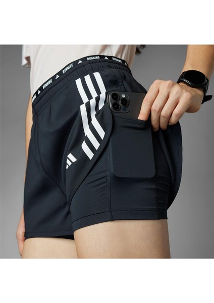 Performance IN1445 Own the Run 3-Stripes 2-in-1 Shorts