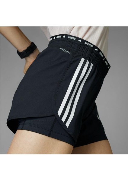 Performance IN1445 Own the Run 3-Stripes 2-in-1 Shorts
