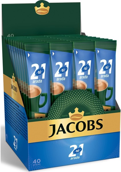 Jacobs Kahve 2 Si 1 Arada Ins 10,5g x 40 Adet 4071126-4091493 8 Adet