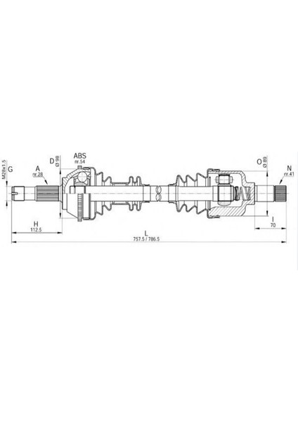 Aks Komple Sol AKS0234 (AKS0086) Jumper Ducato Boxer 14Q 26,0mm 3272J6 Gold
