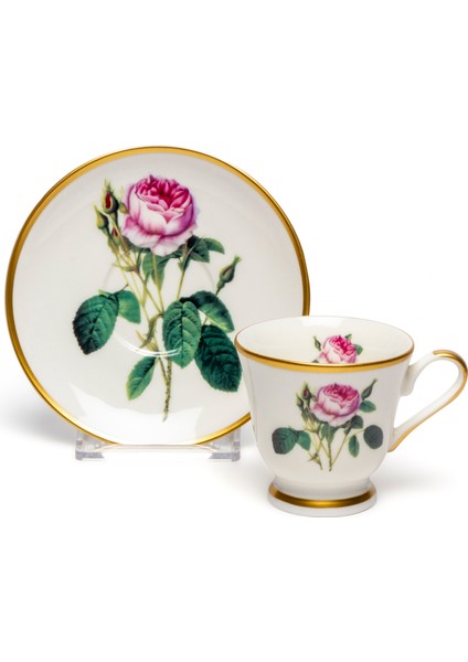 Metaverse Y03 Dekorlu 6 Kişilik Kahve Fincanı Takımı