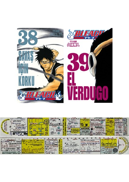 Bleach 38. - 39. Ciltler Manga Seti - Tite Kubo + Matematik Öğreten Ayraç