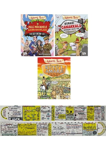 Milli Mücadele Kahramanları - Burası Çanakkale Buradan Geçiş Yok - Kutü'l Amare 3 Kitap – Matematik Ayraç