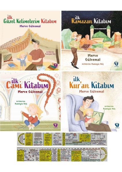 İlk Güzel Kelimelerim Kitabım – İlk Ramazan Kitabım – İlk Cami Kitabım - İlk Kur’an Kitabım 4 Kitap - Merve Gülcemal – Matematik Ayraç