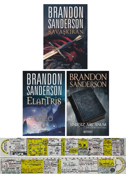 Savaşkıran - Elantris - Sınırsız Arcanum - Brandon Sanderson + Matematik Öğreten Cetvel