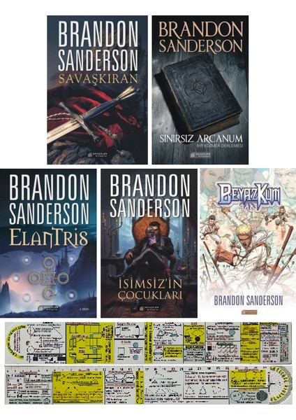 Savaşkıran - Sınırsız Arcanum - Elantris - İsimsiz'in Çocukları - Beyaz Kum - Brandon Sanderson