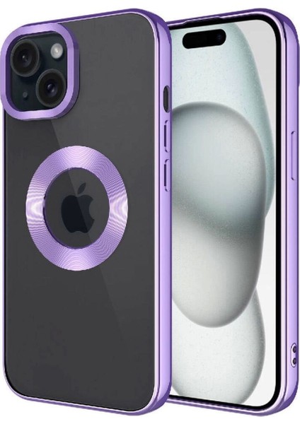 iPhone 15 Uyumlu Kılıfkamera Korumalı Logo Gösteren Omega Kapak