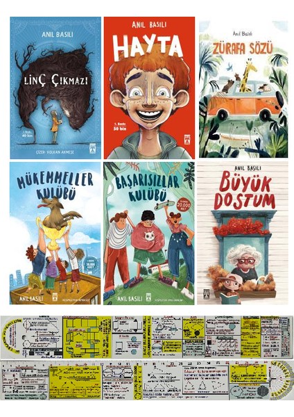 Linç Çıkmazı – Hayta - Zürafa Sözü – Mükemmeller - Başarısızlar Kulübü - Büyük Dostum 6 Kitap - Anıl Basılı