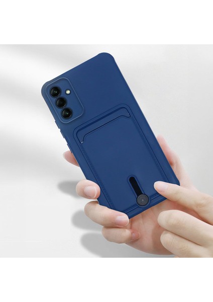 Samsung Galaxy A14 Uyumlu Kılıf Zebana Kartlıklı Sweet Yumuşak Silikon Kılıf Mavi fiyatları