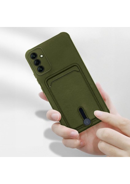 Samsung Galaxy A05S Uyumlu Kılıf Zebana Kartlıklı Sweet Yumuşak Silikon Kılıf Yeşil