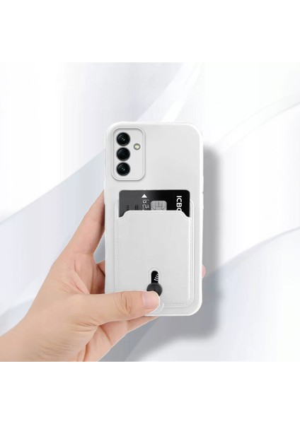 Samsung Galaxy A05S Uyumlu Kılıf Zebana Kartlıklı Sweet Yumuşak Silikon Kılıf Beyaz modelleri