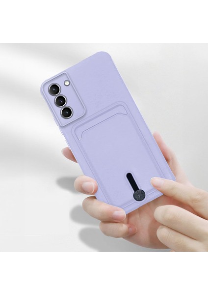 Samsung Galaxy S24 Uyumlu Kılıf Zebana Kartlıklı Sweet Yumuşak Silikon Kılıf Lila fiyatları