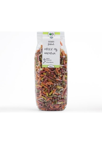 Organik Sebzeli Artizan Dirsek Makarna 400 gr
