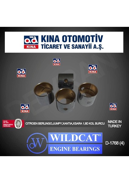 Piston Kol Burcu 1768 Partner 1.9d Dw8 Berlıngo Jumpy Xantıa Xsara Gold