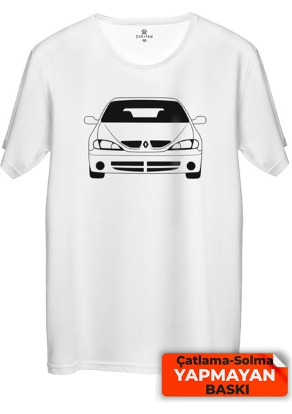 Çakılap Renault Megane 1 Baskılı Tişört Unisex, Premium Kalite (Rgl-Otmbl-Rnlt)