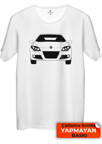 Çakılap Renault Megane 3 Baskılı Tişört Unisex, Premium Kalite (Rgl-Otmbl-Rnlt)