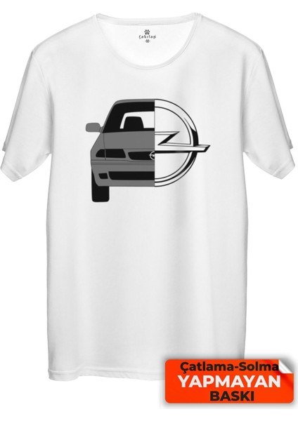 Çakılap Opel Astra F Baskılı Tişört Unisex, Premium Kalite (Rgl-Otmbl-Opl)