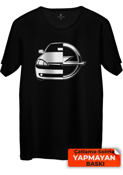 Çakılap Opel Corsa C Baskılı Tişört Unisex, Premium Kalite (Rgl-Otmbl-Opl)