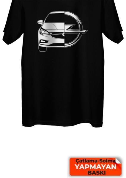 Çakılap Opel Astra K Baskılı Tişört Unisex, Premium Kalite (Rgl-Otmbl-Opl)