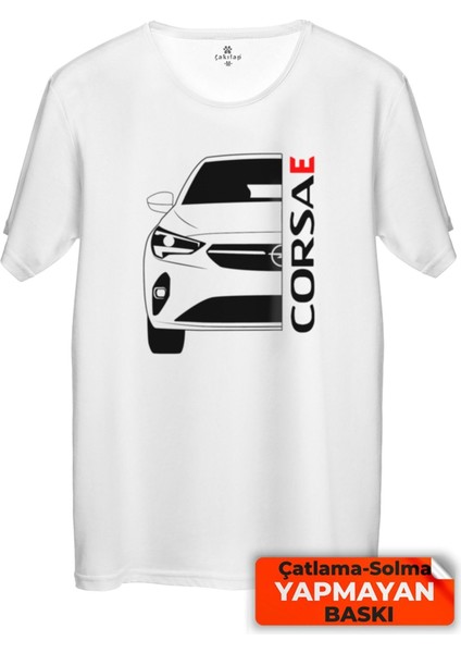 Çakılap Opel Corsa E Baskılı Tişört Unisex, Premium Kalite (Rgl-Otmbl-Opl)