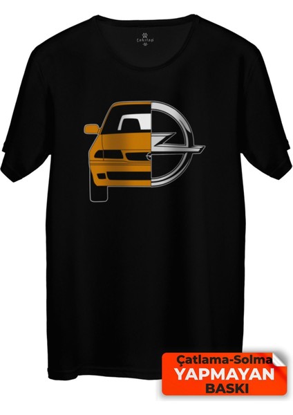 Çakılap Opel Astra F Baskılı Tişört Unisex, Premium Kalite (Rgl-Otmbl-Opl)