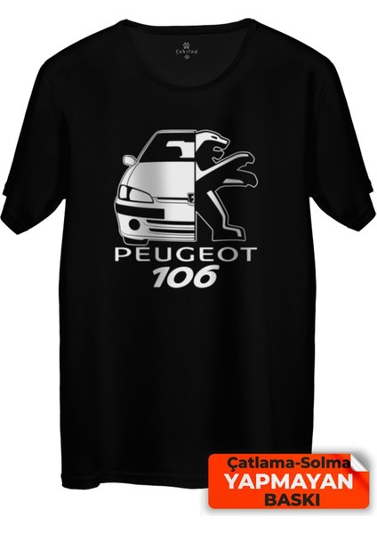 Çakılap Peugeot 106 Baskılı Tişört Unisex, Premium Kalite (Rgl-Otmbl-Pgt)