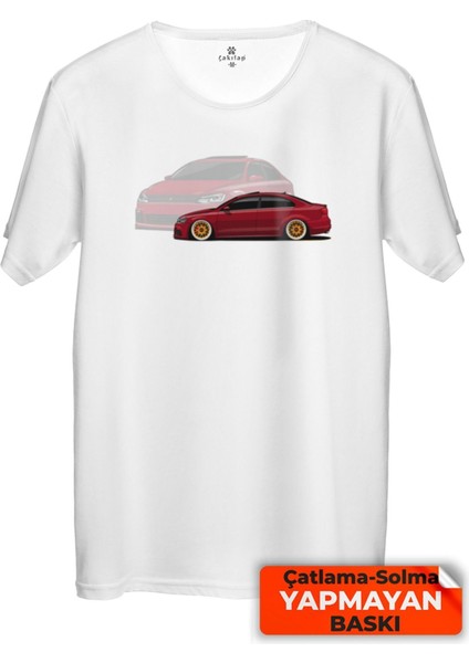 Çakılap Vw Jetta Mk6 Baskılı Tişört Unisex, Premium Kalite (Rgl-Otmbl-Vw)