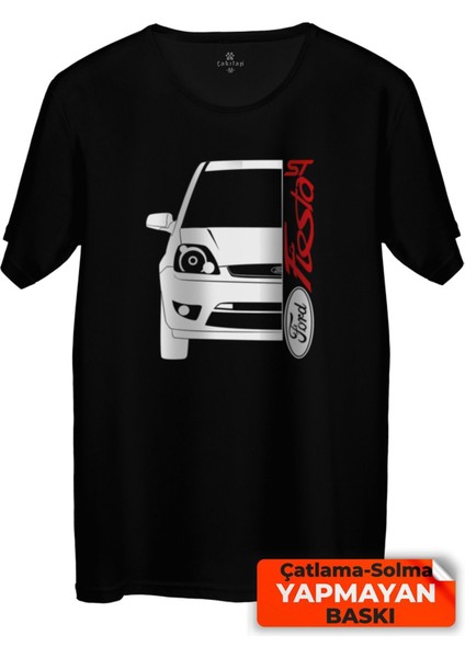 Çakılap Ford Fiesta Mk6 Baskılı Tişört Unisex, Premium Kalite (Rgl-Otmbl-Frd)