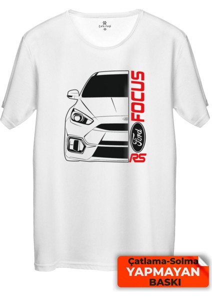 Çakılap Ford Focus Mk5 Baskılı Tişört Unisex, Premium Kalite (Rgl-Otmbl-Frd)