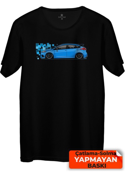 Çakılap Ford Focus Mk3 Baskılı Tişört Unisex, Premium Kalite (Rgl-Otmbl-Frd)