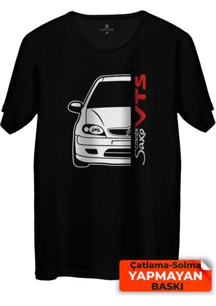 Çakılap Citroen Saxo Baskılı Tişört Unisex, Premium Kalite (Rgl-Otmbl-Ctrn)