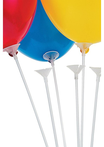 Parti Paketi Karışık Renkli Balon +Balon Çubuğu fiyatları