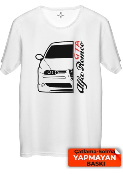 Çakılap Alfa Romeo 156 Gta Baskılı Tişört Unisex, Premium Kalite